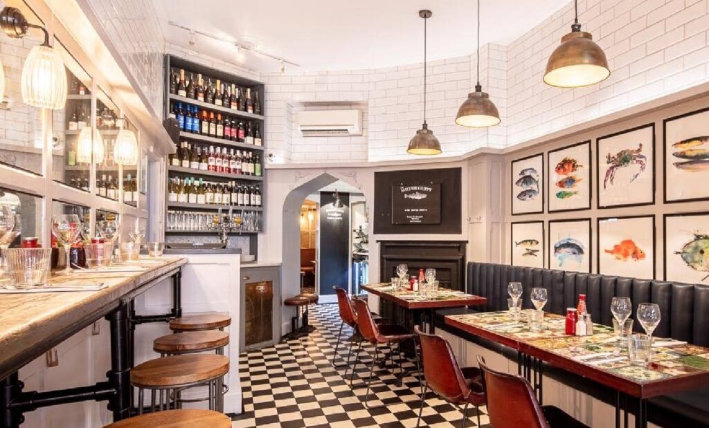 the mayfair chippy interior